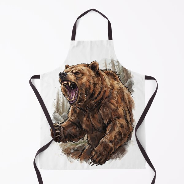 Item preview, Angry Roaring Grizzly Bear - American Brown Bear Wildlife designed and sold by RubisLeaf.