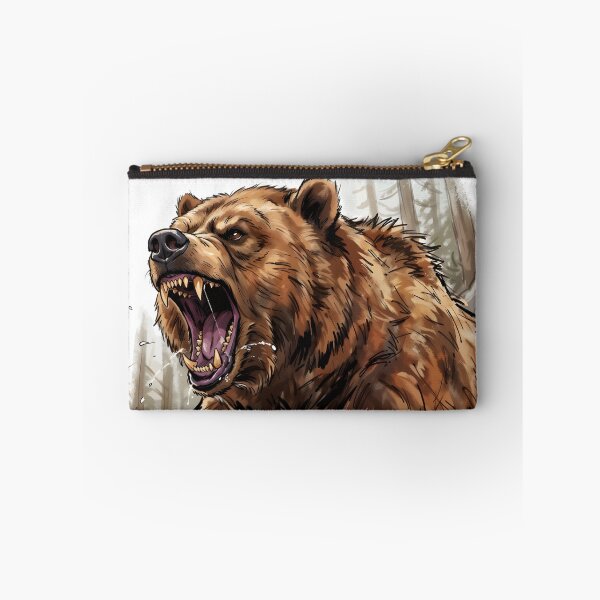 Item preview, Angry Roaring Grizzly Bear - American Brown Bear Wildlife designed and sold by RubisLeaf.