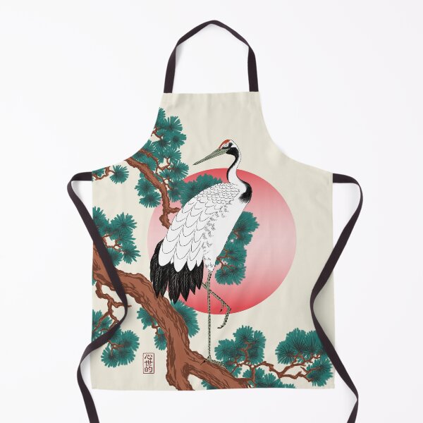 Item preview, Crane on a pine branch designed and sold by Syntetyc.