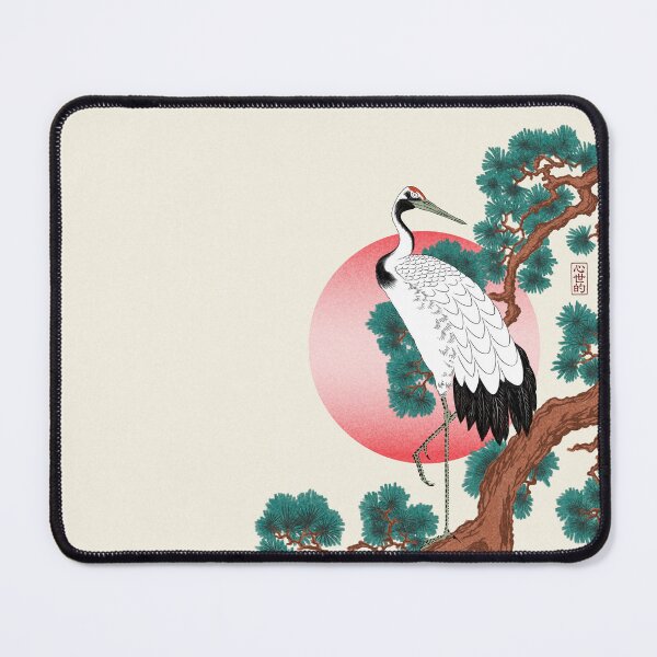 Item preview, Crane on a pine branch designed and sold by Syntetyc.