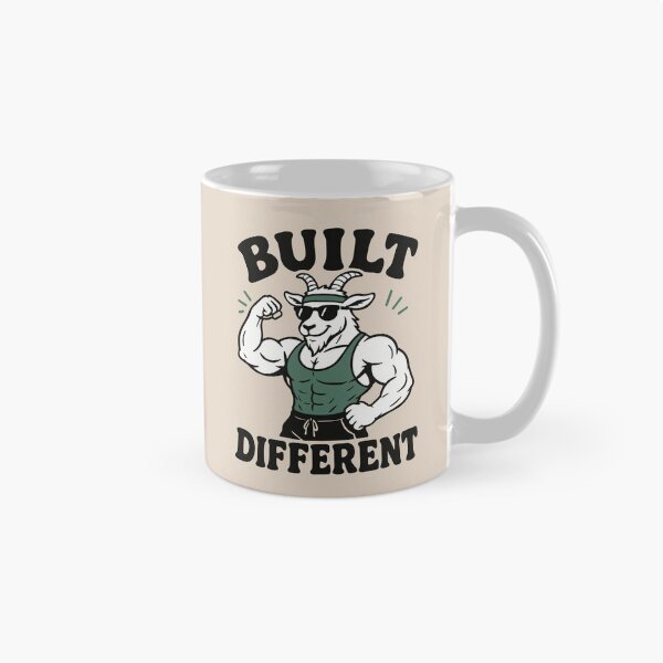 Item preview, Built Different Goat Simulator Fitness designed and sold by ChunkByChunk.