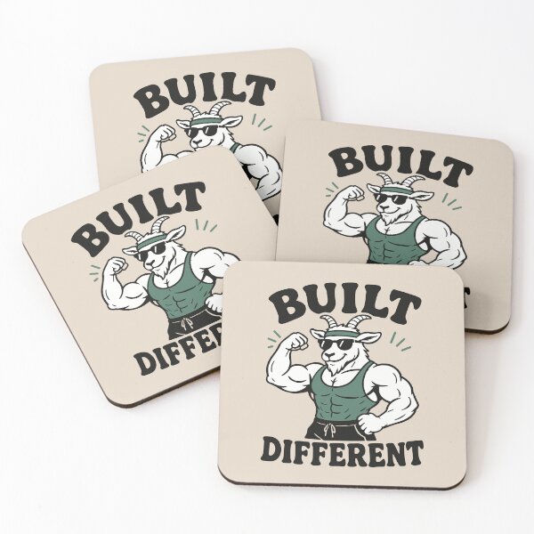Item preview, Built Different Goat Simulator Fitness designed and sold by ChunkByChunk.