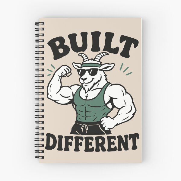 Item preview, Built Different Goat Simulator Fitness designed and sold by ChunkByChunk.