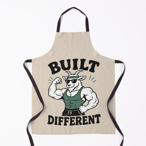 Item preview, Built Different Goat Simulator Fitness designed and sold by ChunkByChunk.