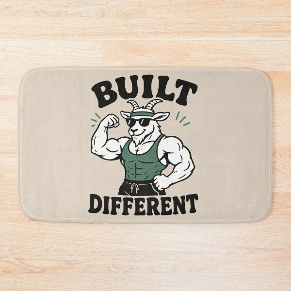 Item preview, Built Different Goat Simulator Fitness designed and sold by ChunkByChunk.