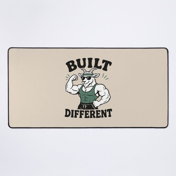 Item preview, Built Different Goat Simulator Fitness designed and sold by ChunkByChunk.