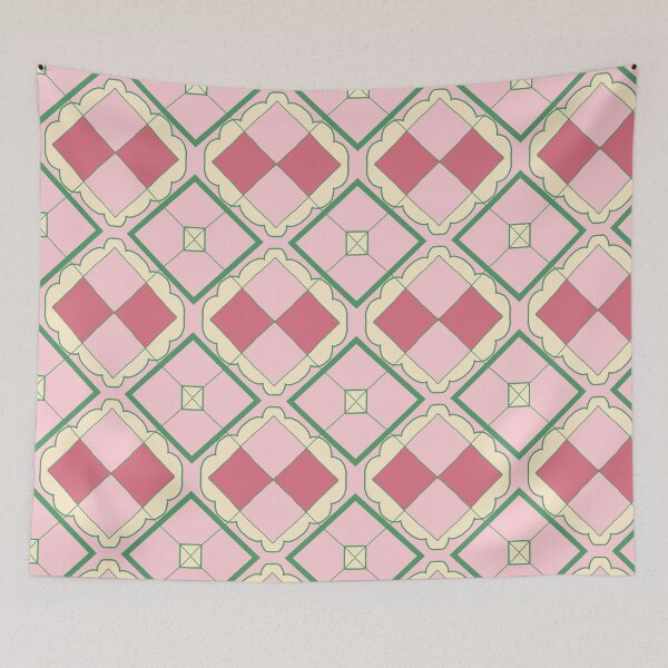 Item preview, Pink Diamond Tile Pattern — Blue Lemon Studio Original Design designed and sold by BluelemonStudio.