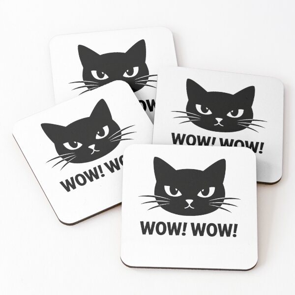 Item preview, Angry Black Cat Wow Wow Funny Expression designed and sold by Owcomm.
