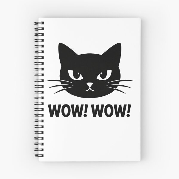 Item preview, Angry Black Cat Wow Wow Funny Expression designed and sold by Owcomm.