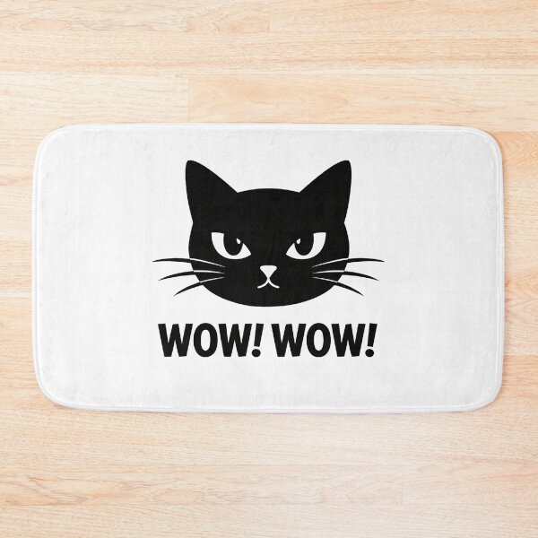 Item preview, Angry Black Cat Wow Wow Funny Expression designed and sold by Owcomm.