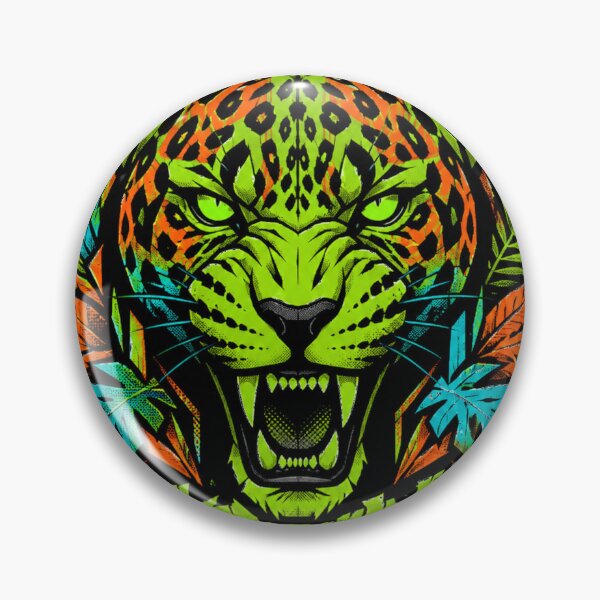Item preview, Neon Jaguar Instinto Streetwear Graphic Tee – Brazilian Urban Jungle Art Shirt designed and sold by JonelCrafts.