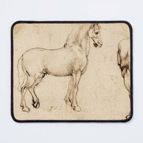 Item preview, Studies of Horses by Leonardo da Vinci Renaissance Horse Anatomy Drawing Print designed and sold by artofuniverse.