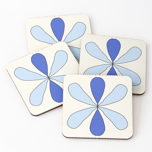 Item preview, Blue Petal Flower — Blue Lemon Studio Original Illustration designed and sold by BluelemonStudio.