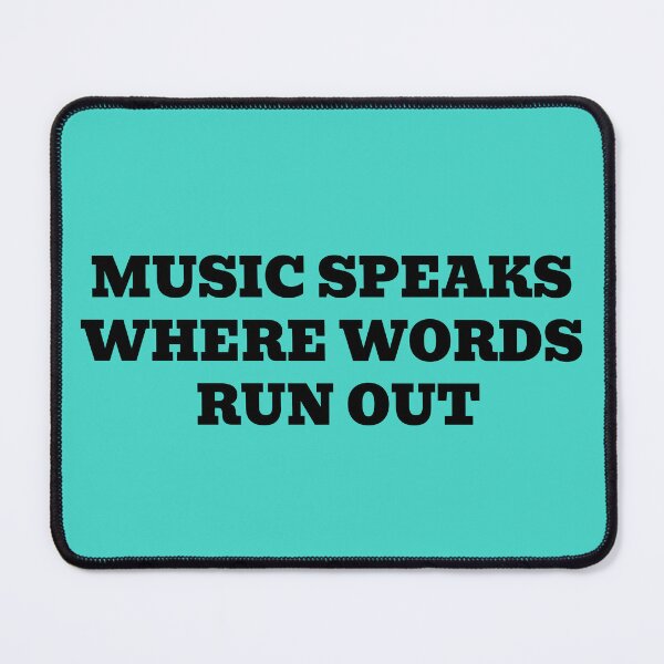 Item preview, Music Speaks Where Words Run Out designed and sold by WakeNBake-Tees.