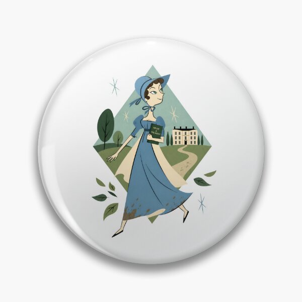 Item preview, Pride and Prejudice Blue Regency Lady Book Lover designed and sold by Fenay Designs.