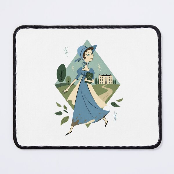Item preview, Pride and Prejudice Blue Regency Lady Book Lover designed and sold by Fenay Designs.