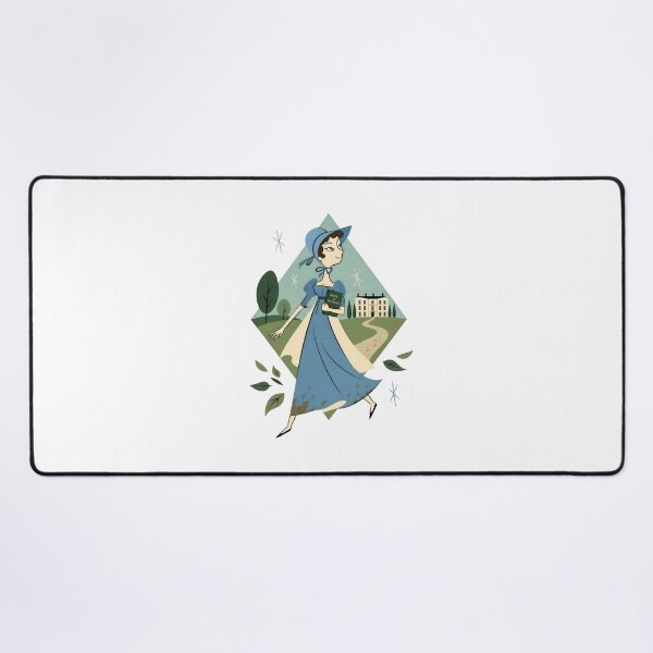Item preview, Pride and Prejudice Blue Regency Lady Book Lover designed and sold by Fenay Designs.