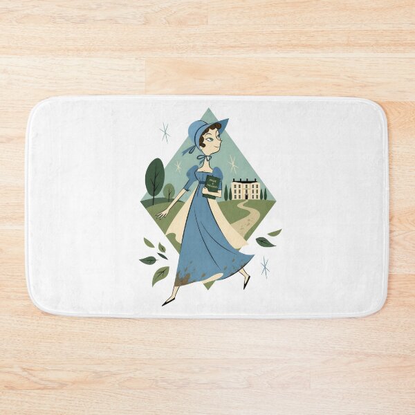 Item preview, Pride and Prejudice Blue Regency Lady Book Lover designed and sold by Fenay Designs.