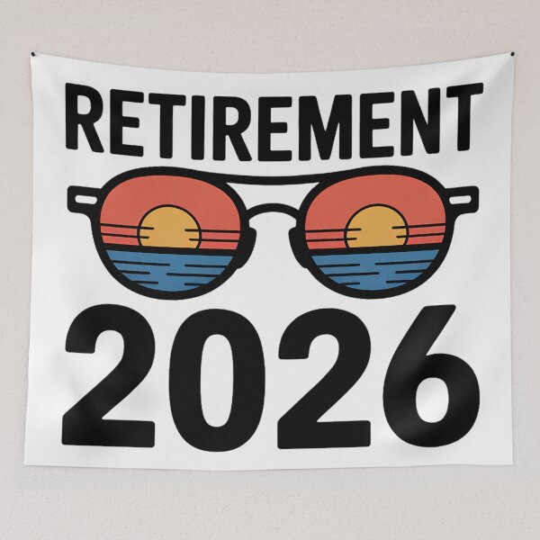 Item preview, Retirement 2026 Retro Sunset Sunglasses designed and sold by Majnon8bp.