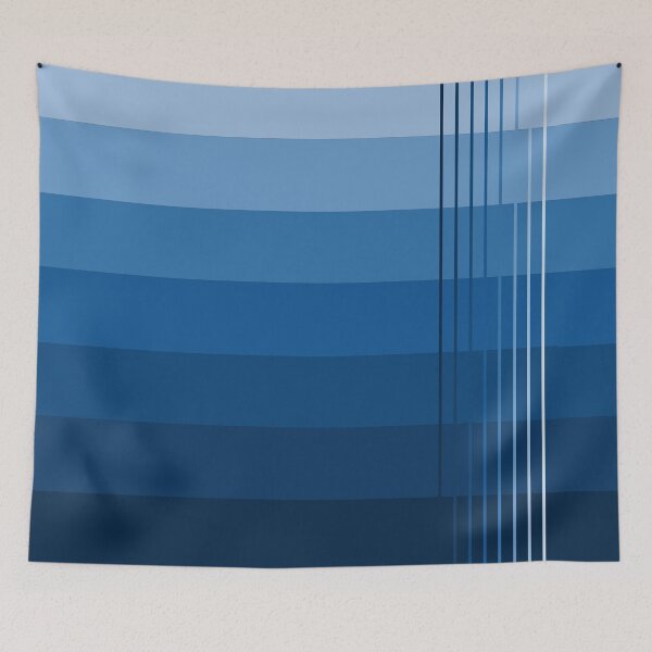 Item preview, Simple design with shades from light blue to dark blue of the sky designed and sold by Cherevan.