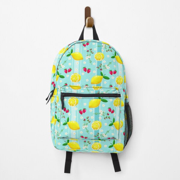 Item preview, Juicy Lemons and Strawberries, Floral pattern designed and sold by Lone Jensen.