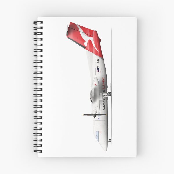 Aperçu de l'œuvre DHC DASH 8 202 VH-TQX QANTASLINK 2023 créée et vendue par Grubby Fingers Aircraft Illustration.