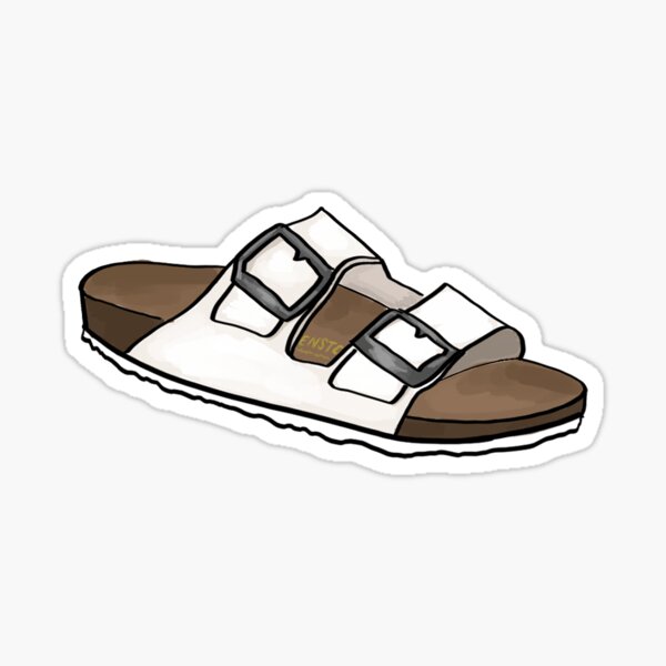 White Birkenstock Sticker