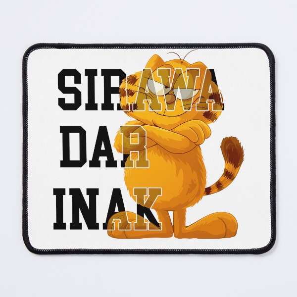 Item preview, Funny Orange Cat Sirwa Dar Inak Varsity Style Humorous Design designed and sold by DesignArtist.ia.