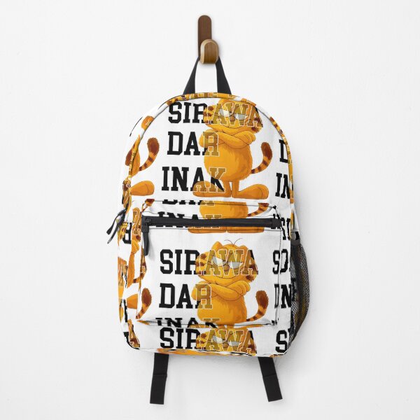 Item preview, Funny Orange Cat Sirwa Dar Inak Varsity Style Humorous Design designed and sold by DesignArtist.ia.