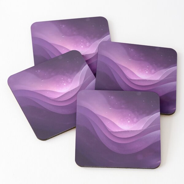 Item preview, Purple Aura Glow Dreamscape – Abstract Flowing Gradient Waves Design designed and sold by ArtivaNest.