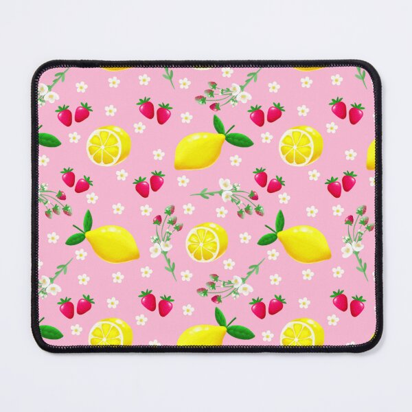 Item preview, Juicy Lemons and Strawberries, Floral pattern designed and sold by Lone Jensen.