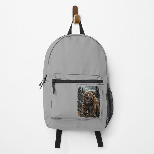 Item preview, American Grizzly Bear Charging - Dark Forest Brown Bear  designed and sold by RubisLeaf.