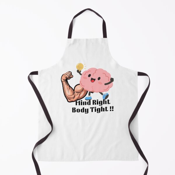 Item preview, Mind Right Body Tight Funny Fitness Shirt Brain Muscle Motivation Gym Workout Design designed and sold by Palette-Vibes.