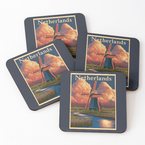 Item preview, A Vintage Travel Illustration of Netherlands designed and sold by GoodOldVintage.