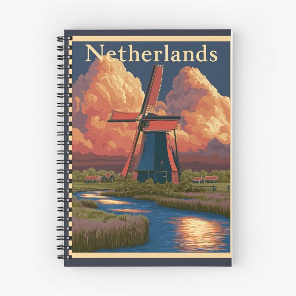 Item preview, A Vintage Travel Illustration of Netherlands designed and sold by GoodOldVintage.