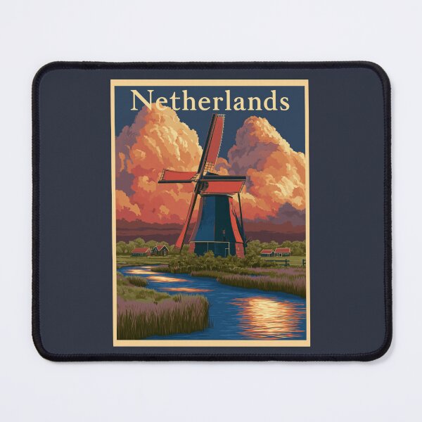 Item preview, A Vintage Travel Illustration of Netherlands designed and sold by GoodOldVintage.