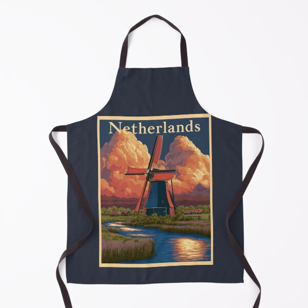 Item preview, A Vintage Travel Illustration of Netherlands designed and sold by GoodOldVintage.
