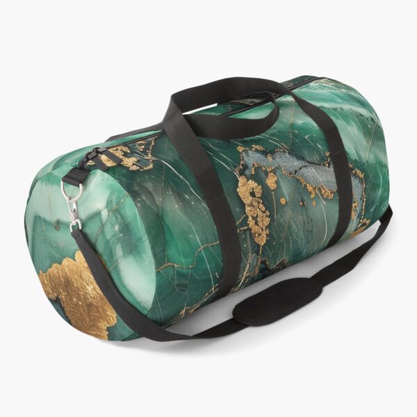 Item preview, Abstract emerald green gold marble design, luxurious mineral structure designed and sold by CosmicGlyph.