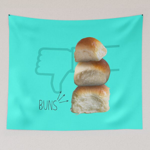 Item preview, I Hate Buns Turquoise designed and sold by TackyTime.