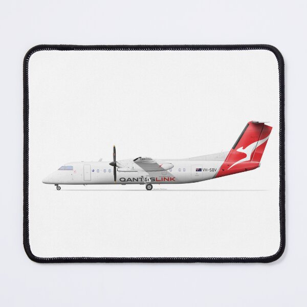 Item preview, DHC DASH 8 Q300 VH-SBV QANTASLINK 2023 designed and sold by Grubby Fingers Aircraft Illustration.