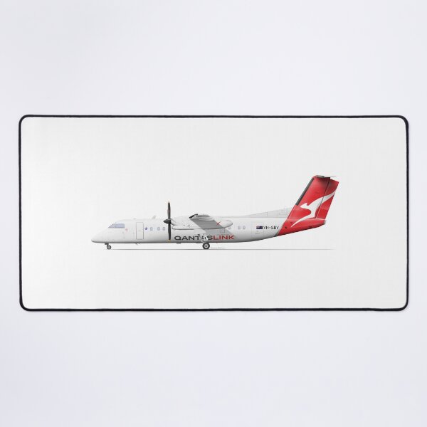 Item preview, DHC DASH 8 Q300 VH-SBV QANTASLINK 2023 designed and sold by Grubby Fingers Aircraft Illustration.
