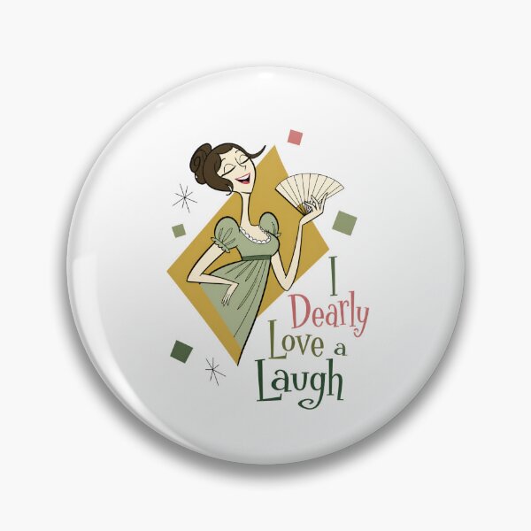 Item preview, I Dearly Love a Laugh Pride and Prejudice Quote designed and sold by Fenay Designs.