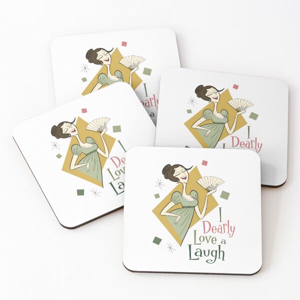 Item preview, I Dearly Love a Laugh Pride and Prejudice Quote designed and sold by Fenay Designs.