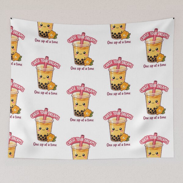 Item preview, Cute Kawaii Bubble Tea Boba Sticker designed and sold by Chromatic Artistry.