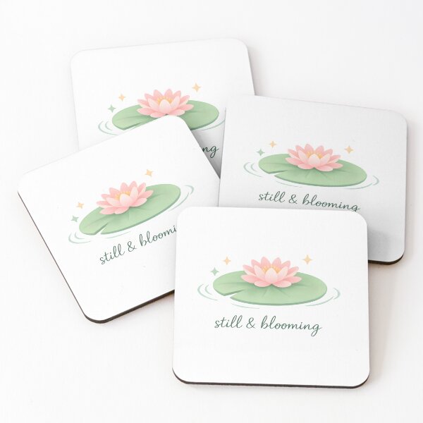 Item preview, pink water lily green lily pad spring designed and sold by Byte-shirt.