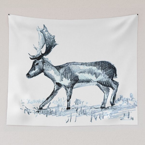Item preview, Study of a Deer in Motion | Graphite designed and sold by miguelfra.artwork.