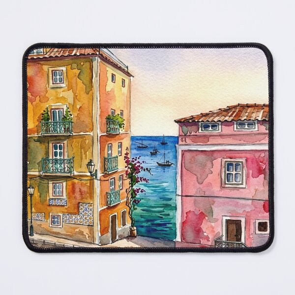 Item preview, Cozy Lisbon Street Scene designed and sold by posteriocrew.