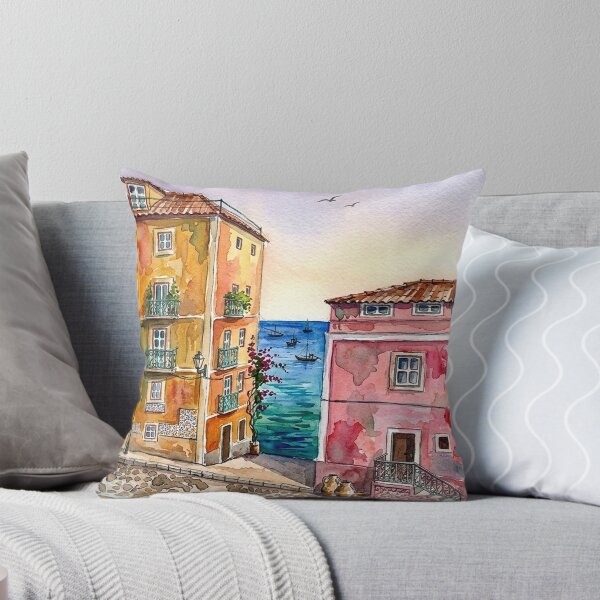 Item preview, Cozy Lisbon Street Scene designed and sold by posteriocrew.