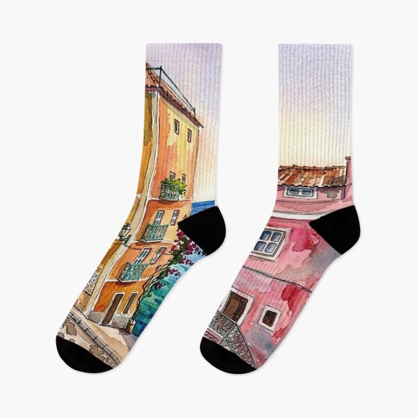 Item preview, Cozy Lisbon Street Scene designed and sold by POSTERIOCREW.
