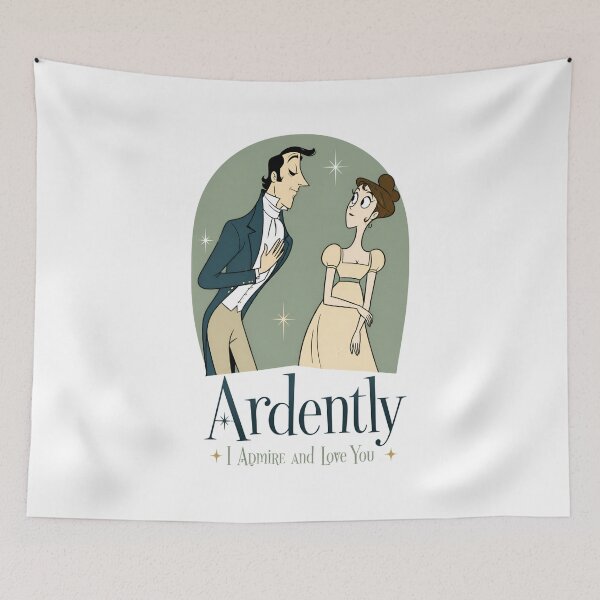 Item preview, Ardently I Admire and Love You Pride and Prejudice Quote designed and sold by Fenay Designs.